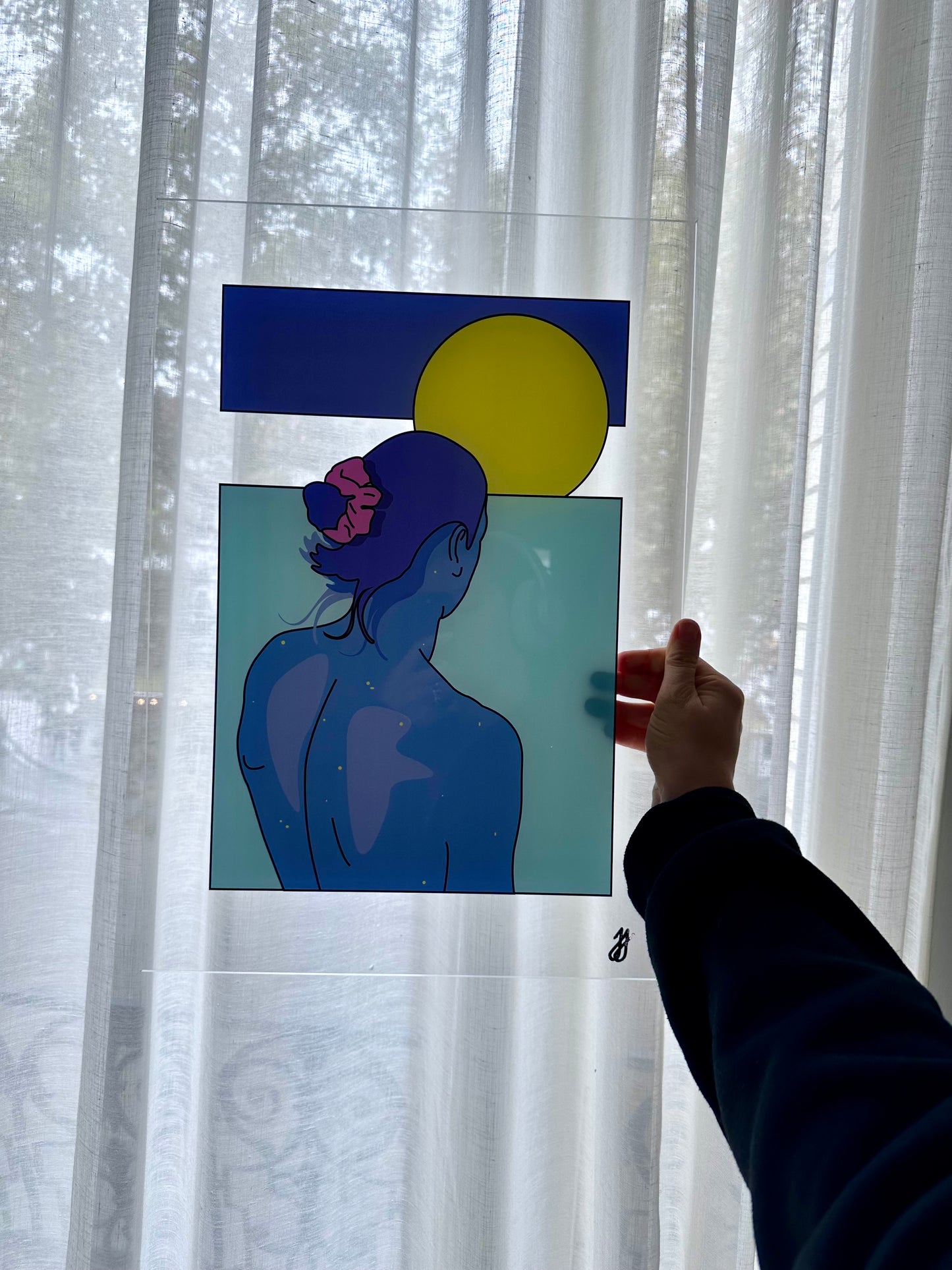 Nobody is perfect but sunsets are forever 🏝 - Silkscreen on plexiglass